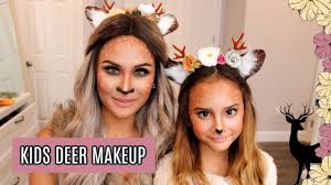 kids deer makeup tutorial halloween