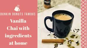 healthy homemade vanilla chai with milk