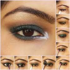 eye makeup tutorial dark green smokey