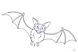 =) art for beginners, drawin. How To Draw Bat Step By Step For Kids Beginners