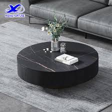 Modern Round Marble Top Coffee Table