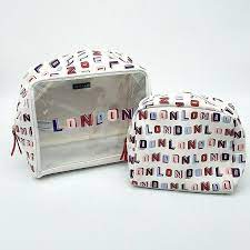 primark london 2 piece makeup bag case