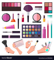 makeup set diffe tools or