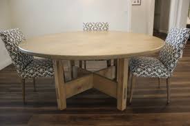 There are four matching turned legs connected by a box frame. Round Rustic The Diy Dining Table To Step Up Your Woodworking Skills Gadgets And Grain
