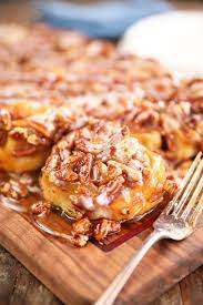 shortcut caramel pecan cinnamon rolls