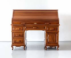 Collection by brownrigg home ltd • last updated 1 day ago. Antique Teakwood Pedestal Roll Top Desk The Past Perfect Collection
