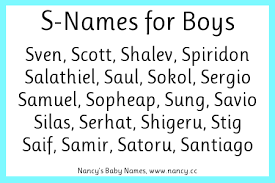 boy names starting with s nancy s