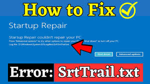 fix srttrail txt how to fix c