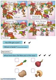 This is a comprehension activity to be used along side the stone soup story. Stone Soup Story Comprehension Worksheet
