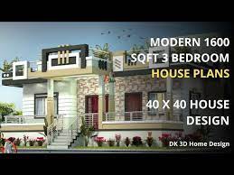 Modern 1600 Sqft 3 Bedroom House Plans