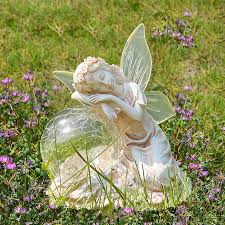 Solar Fairy Angel Garden Resin Ornament