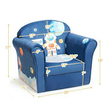 Costway Blue Kids Astronaut Sofa
