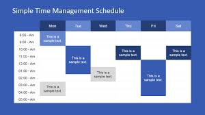 Week Schedule Powerpoint Template Slidemodel