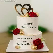 wedding anniversary wishes cake images