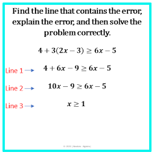 Solving Multi Step Inequalities Error