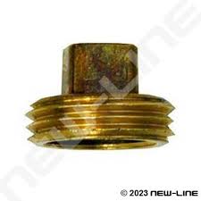 Machined Brass Garden Hose Thread Plug