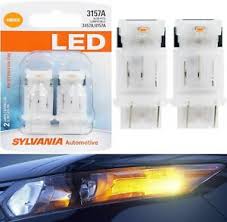 Details About Sylvania Led Light 3157 Amber Orange Two Bulbs Rear Turn Signal Replacement Lamp