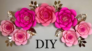 Flowers are one of the most beautiful creations of nature. Diy Room Decor Ideas Paper Flower Wall Decoration Ideas Easy And Simple Youtube