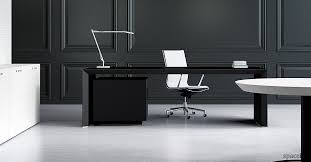 Modern styles can come in a variety of different styles with different color finishes such as a white executive desk or a black executive desk. Ceo Black Leather Desk Spaceist