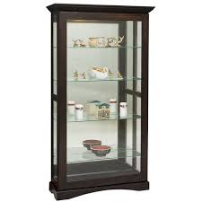 Mission Sliding Door Curio Cabinet From