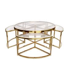 See more ideas about black coffee tables, coffee table, table. Sundance Nesting Coffee Table 5 Piece Gold With Clear Glass Interiors Online