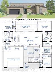 Courtyard House Plans 61custom