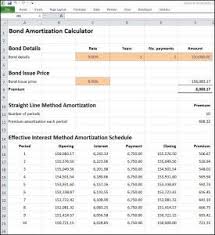 Bond Amortization Calculator Amortization Schedule