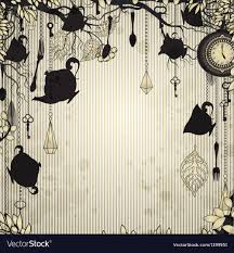 Abstract Vintage Background With Tea Party Theme