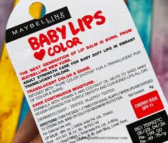 maybelline baby lips color lip balm