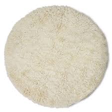 hk living fluffy round rug teppich