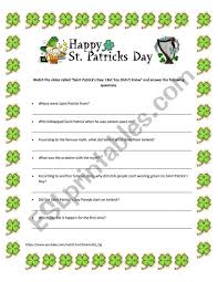 On march 17th every year, americans gather together to celebrate st. Saint Patrick S Day I Bet You Didn T Know Esl Worksheet By Isabel Tilger