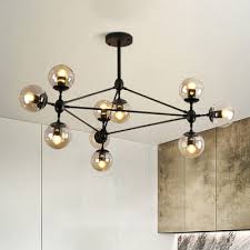 modernist 10 bulb pendant chandelier