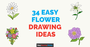 34 easy flower drawing tutorials