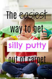 removing silly putty or slime from