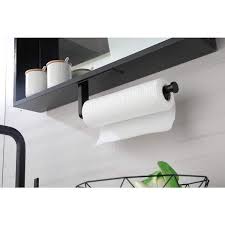 Toolkiss Matte Black Wall Mount Paper Towel Holder