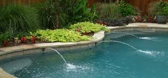 Home pool water features fountain & spill bowls close notice : Swimming Pool Renovation Tips Foley Pools