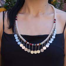 ortigia sicilia maasai necklace white