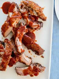 baby back ribs with a sweet honey bbq sauce