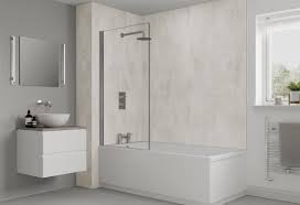 White Gypsum Bathroom Shower Wall