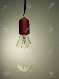 Old Style Incandescent Broken Light Bulb Hanging Concept Metaphor Stock Photo Picture And Royalty Free Image Image 105074015