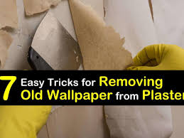 removing old wallpaper from plaster