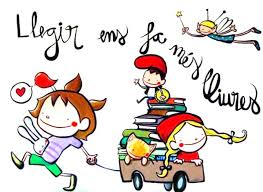 llegir-ens-fa-mc3a9s-lliures-ilustracic3b3n-de-joan-turu ... | Carteles de lectura, Frases de biblioteca, Rincones de lectura infantil