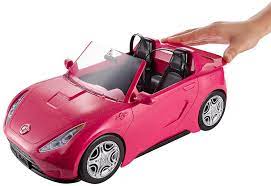 Xe mui trần hồng búp bê Barbie Barbie Glam Convertible Doll Vehicle Pink