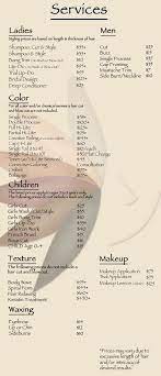 Below is a complete list of our services, click on each one to find out more. Image Result For Hair Salon Services And Price List Hair Salon Price List Makeup Salon Home Hair Salons