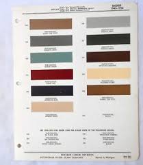 Details About 1949 1950 Dodge Ppg Color Paint Chip Chart All Models Original Mopar