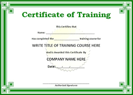 Simple Certificate Of Completion Template Course Format Word