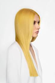 Platinum blond hair blonde colour colorant color cream dye with macadamia oil#19. Yellow Hair Is Falls Most Surprising Color Trend