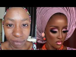 nigerian wedding guest makeup and gele