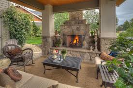 how outdoor fireplace can add beauty to