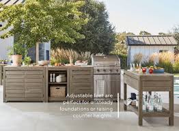the outdoor kitchen pottery barn the